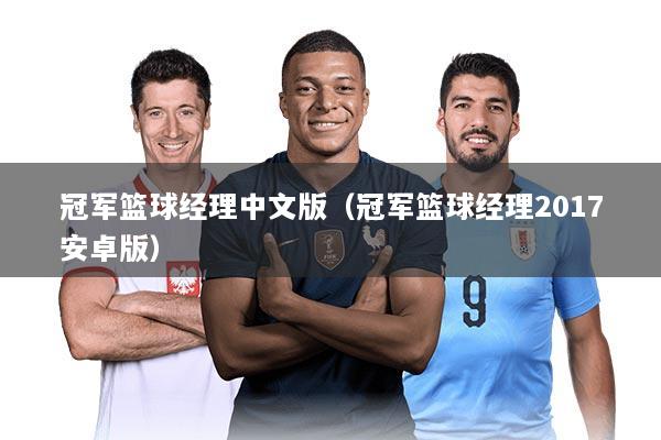 冠军篮球经理中文版（冠军篮球经理2017安卓版）